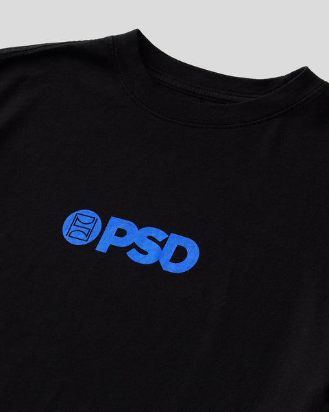LOGO BLK/BLU TEE YTH BLACK S / BLACK