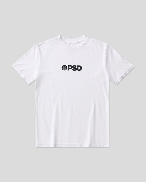 LOGO WHT/BLK TEE YTH WHITE S / WHITE