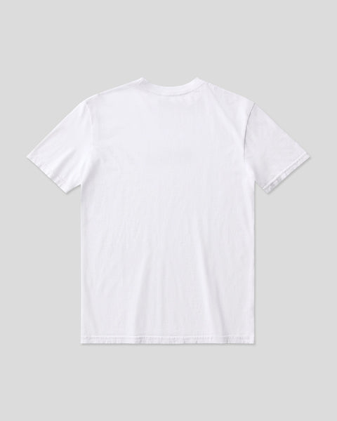 LOGO WHT/BLK TEE YTH WHITE S / WHITE