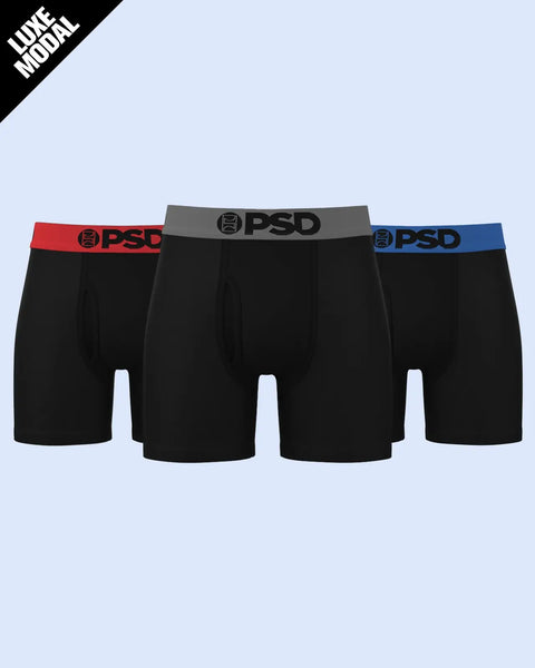 Luxe Modal 3 Pack - Jet Black