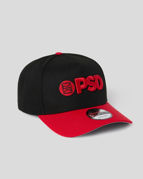 New Era x PSD Logo Hat Black/Red