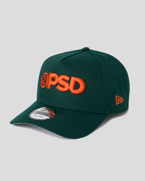 New Era x PSD Logo Hat Green/Orange