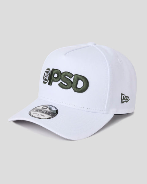 New Era x PSD Logo Hat White/Green