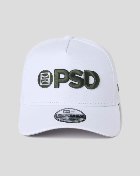 New Era x PSD Logo Hat White/Green